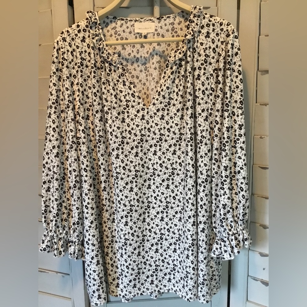 Melloday top with ruffles 2X